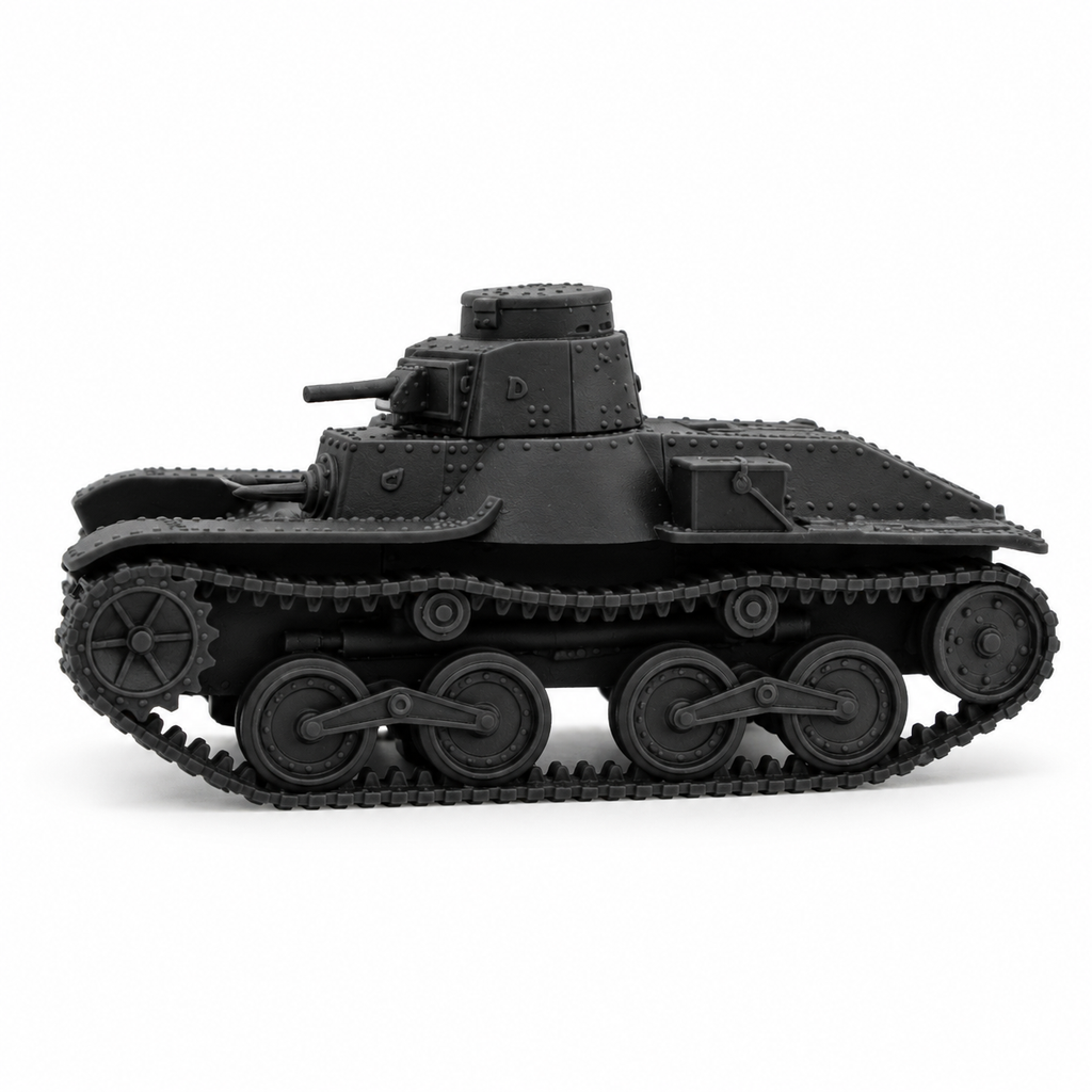 SSMODEL 1/72 1/144 Type 95 Ha-Go Light Tank 2 Crew Figures Resin Model TSS1297