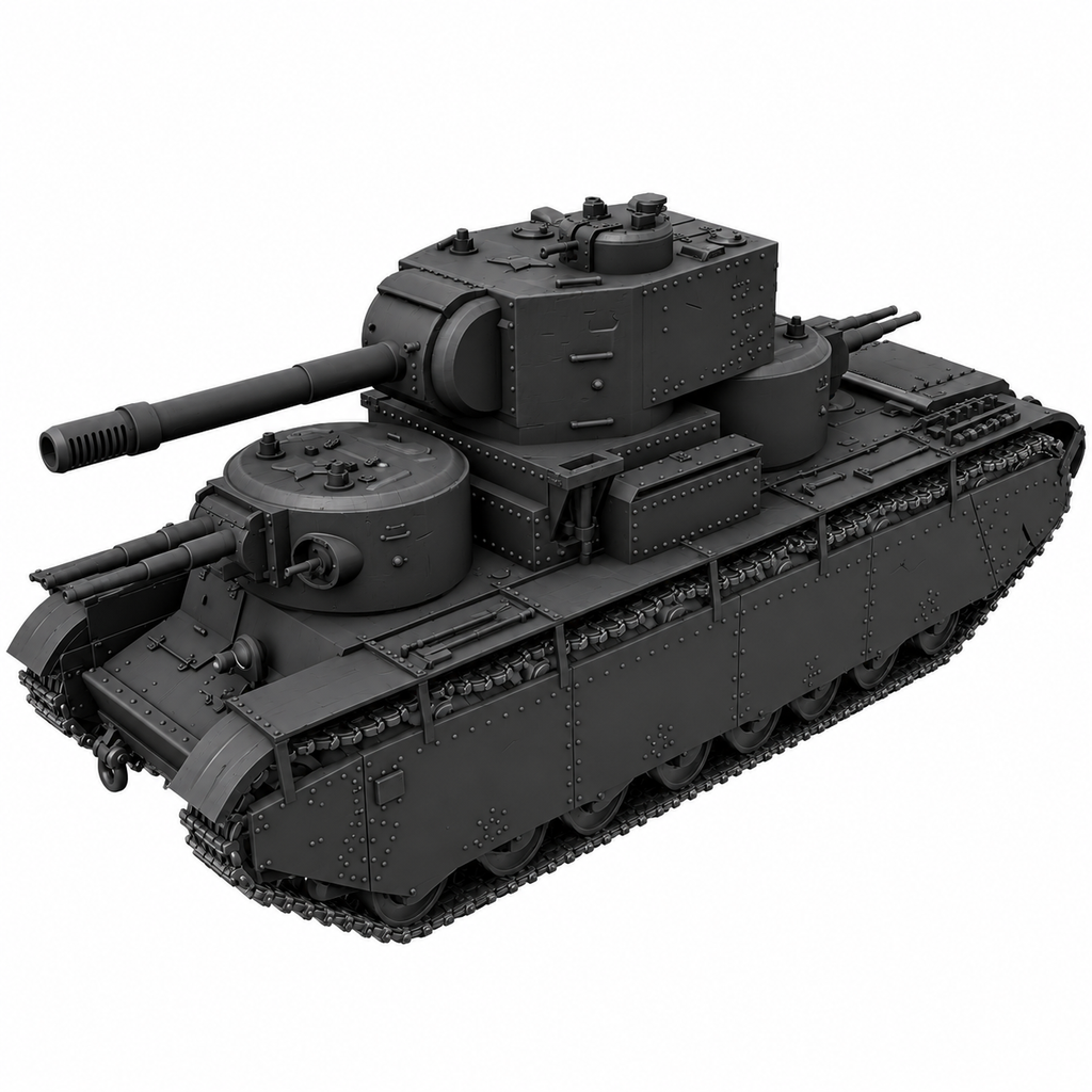 SSMODEL 1/72 1/144 Multi Scale T-35-35-35 Tank Resin MODEL KIT TSS0517