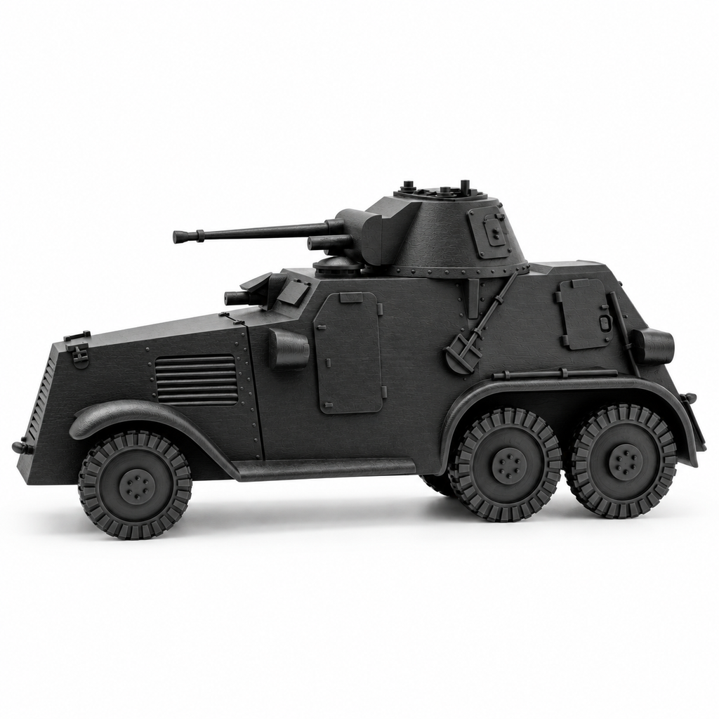 SSMODEL 1/72 1/144 Multi-Scale WWII Swedish L-181 Armored Car Model Kit TSS1276