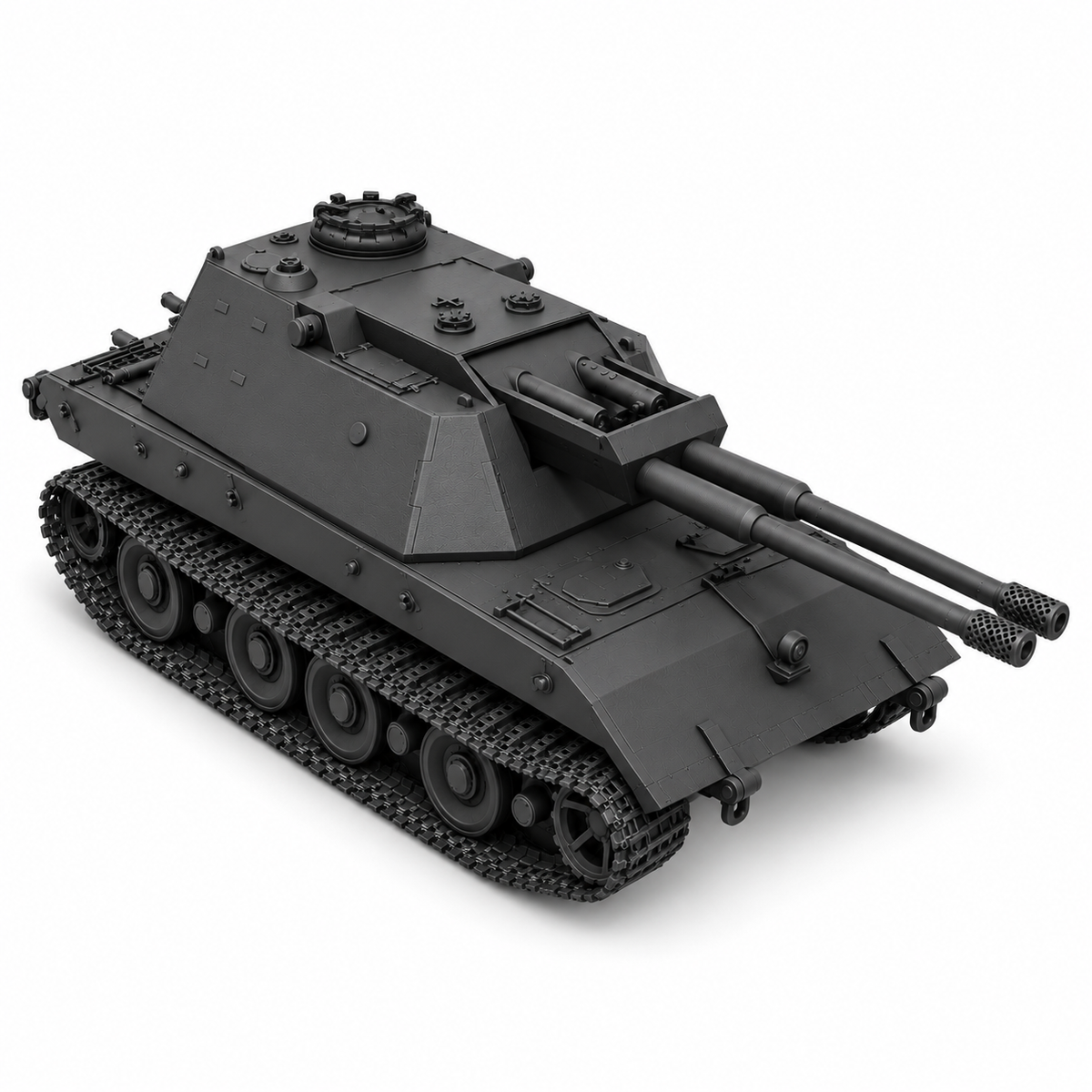 SSMODEL 1/72 1/144 Multi Scale Flakpanzer E-100 German heavy AAgun MODEL TSS0328 — detail view 2