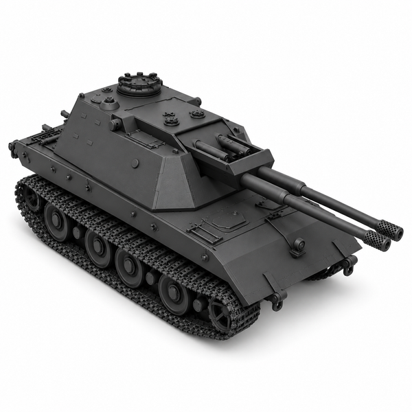 SSMODEL 1/72 1/144 Multi Scale Flakpanzer E-100 German heavy AAgun MODEL TSS0328