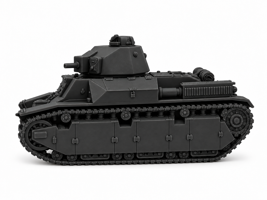 SSMODEL 1/72 1/144 Multi Scale Medium Renault D2 France WW2 Tank MODEL TSS1314