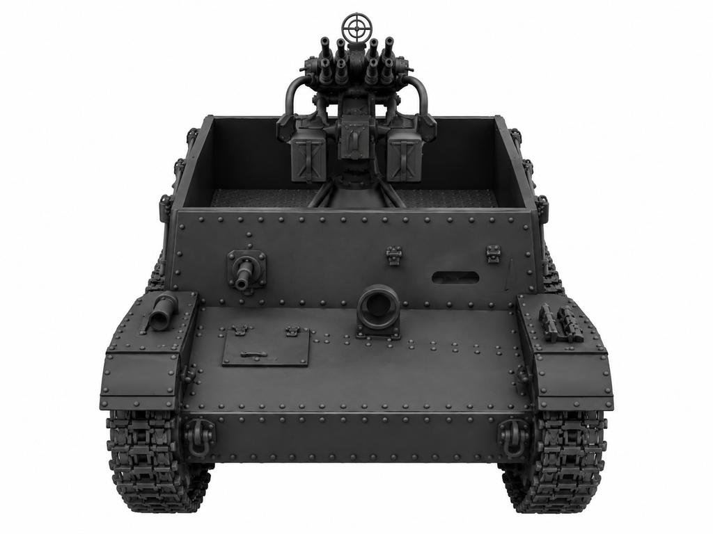 SSMODEL 1/72 1/144 SU6 with M4 Soviet ersatz AA-gun tank Resin Model Kit TSS0058