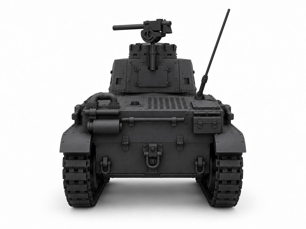 SSMODEL 1/72 1/144 Multi Scale Light Tank M2A4 US WW2 Tank MODEL kit TSS1301 — detail view 4
