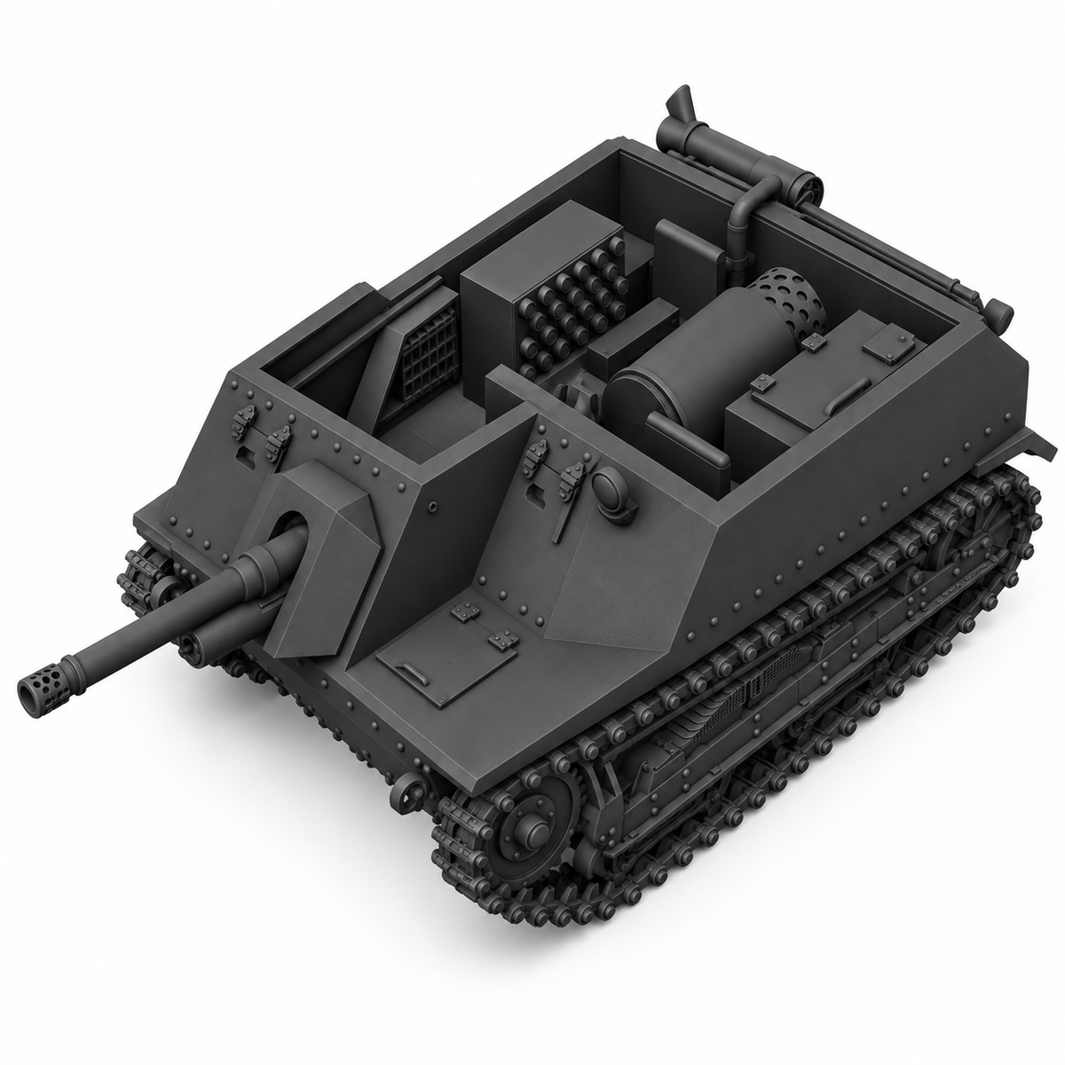 SSMODEL 1/72 1/144 Multi Scale TKS-D Tank Resin MODEL kit TSS0305 — detail view 5
