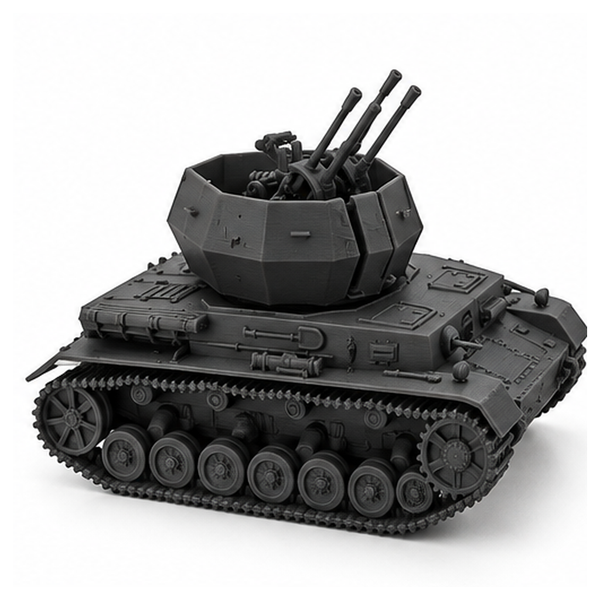 SSMODEL1/72 1/144 WWII Flakpanzer IV Wirbelwind 1 Gunner Resin Model Kit TSS1241