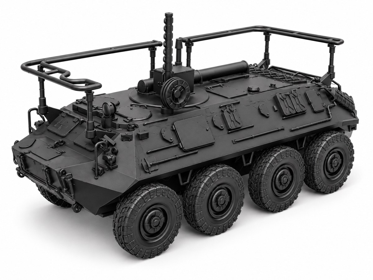 SSMODEL 1/72 1/144 BTR-60PU Soviet coldwar command vehicle Resin Model TSS0290 — detail view 5