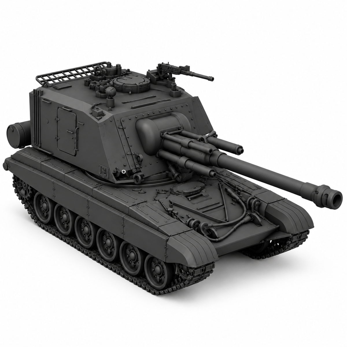 SSMODEL 1/72 1/144 Multi Scale T-72 GCT 155 French/Indian Tank MODEL kit TSS0353 — detail view 2