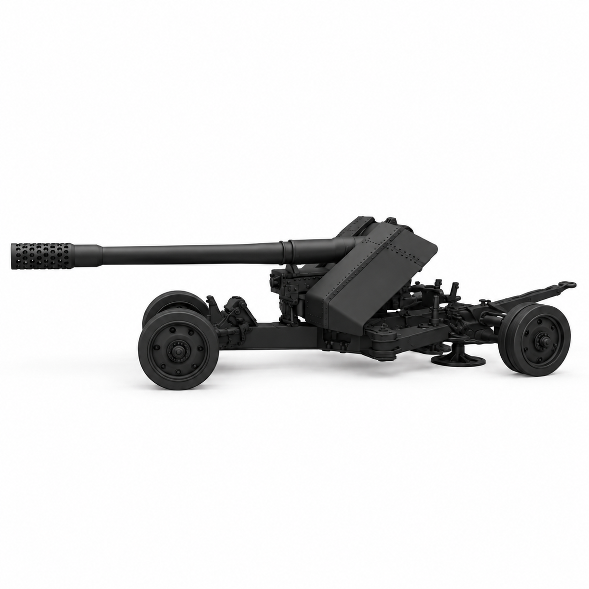 SSMODEL 1/72 1/144 Multi Scale 128mm anti-tank Pak 44 Resin MODEL KIT TSS1432 — detail view 3
