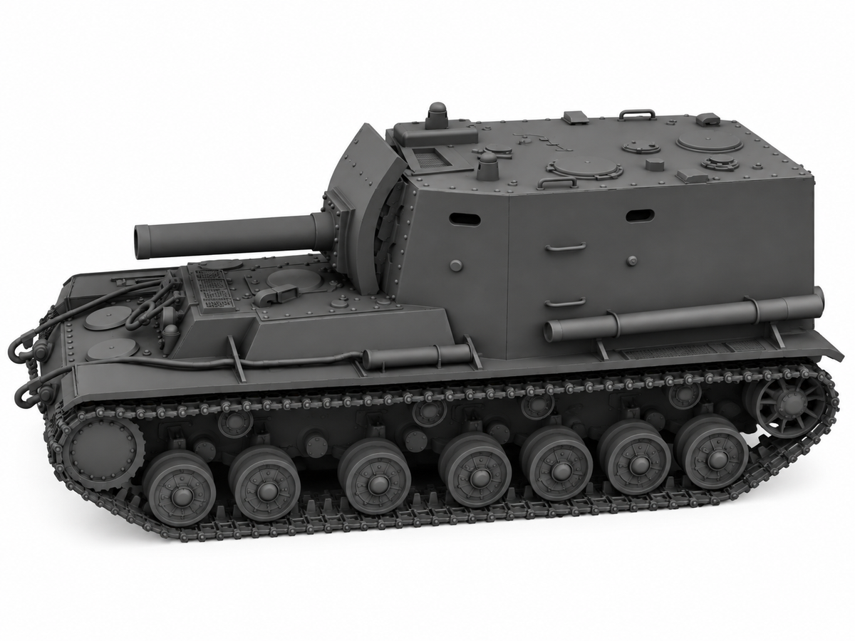 SSMODEL 1/72 1/144 Object 212 Concept AFV Vehicle Resin Scale Model Kit TSS0513 — detail view 3