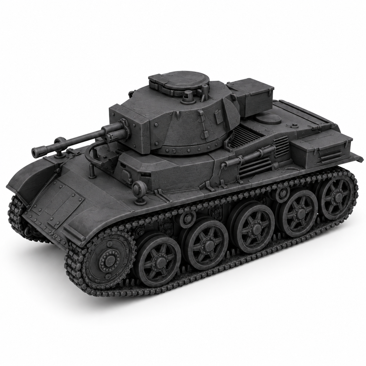 SSMODEL 1/72 1/144 Multi Scale Toldi III Tank Resin Model Kit TSS0744 — detail view 10