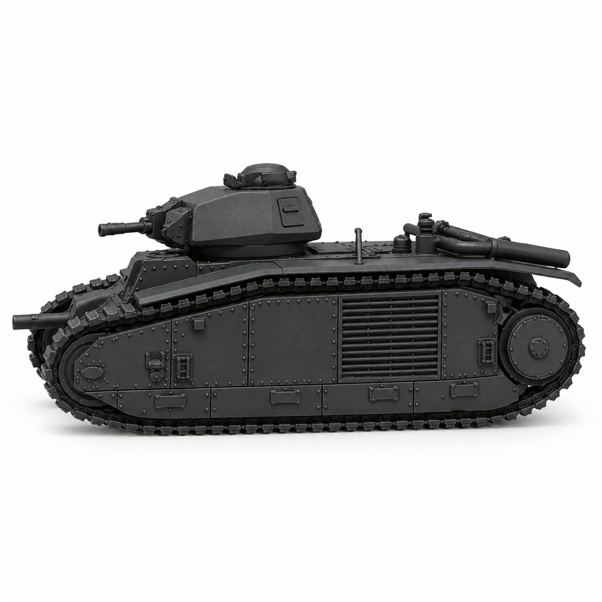 SSMODEL 1/72 1/144 Multi Scale Heavy Tank Char B1 bis France Resin MODEL TSS0793 — detail view 4