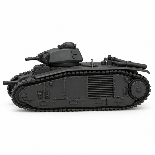 SSMODEL 1/72 1/144 Multi Scale Heavy Tank Char B1 bis France Resin MODEL TSS0793