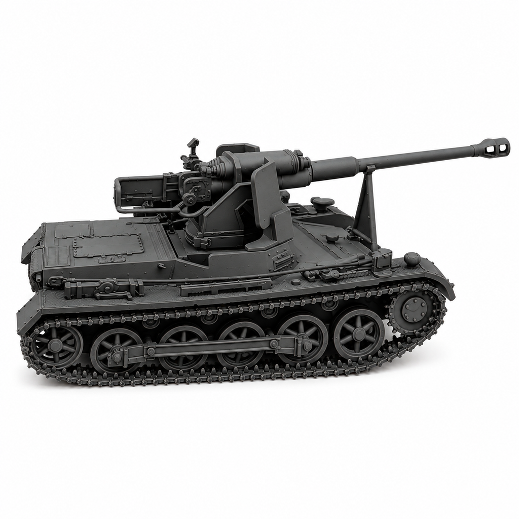 SSMODEL 1/72 1/144 Panzer I Ausf.B mit 7.5 cm StuK 40 Tank MODEL kit TSS1325