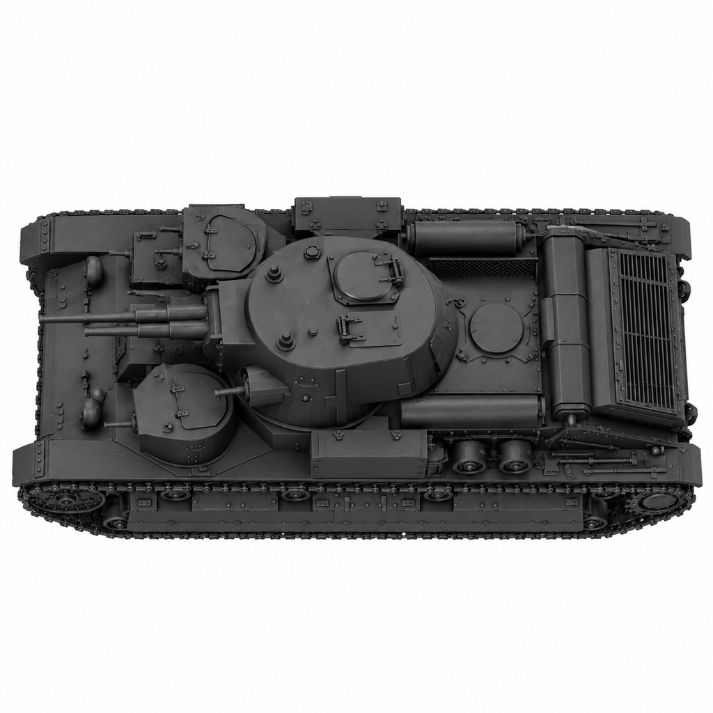 SSMODEL 1/72 1/144 T-28 conical turret Soviet medium tank MODEL kit TSS0018