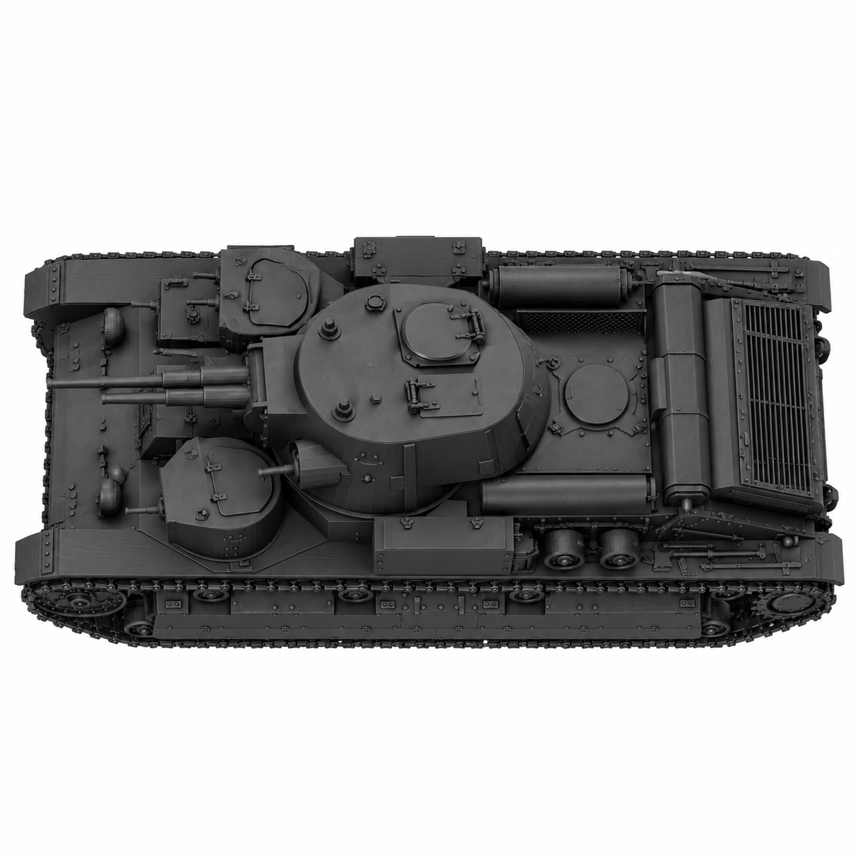 SSMODEL 1/72 1/144 T-28 conical turret Soviet medium tank MODEL kit TSS0018 — detail view 5