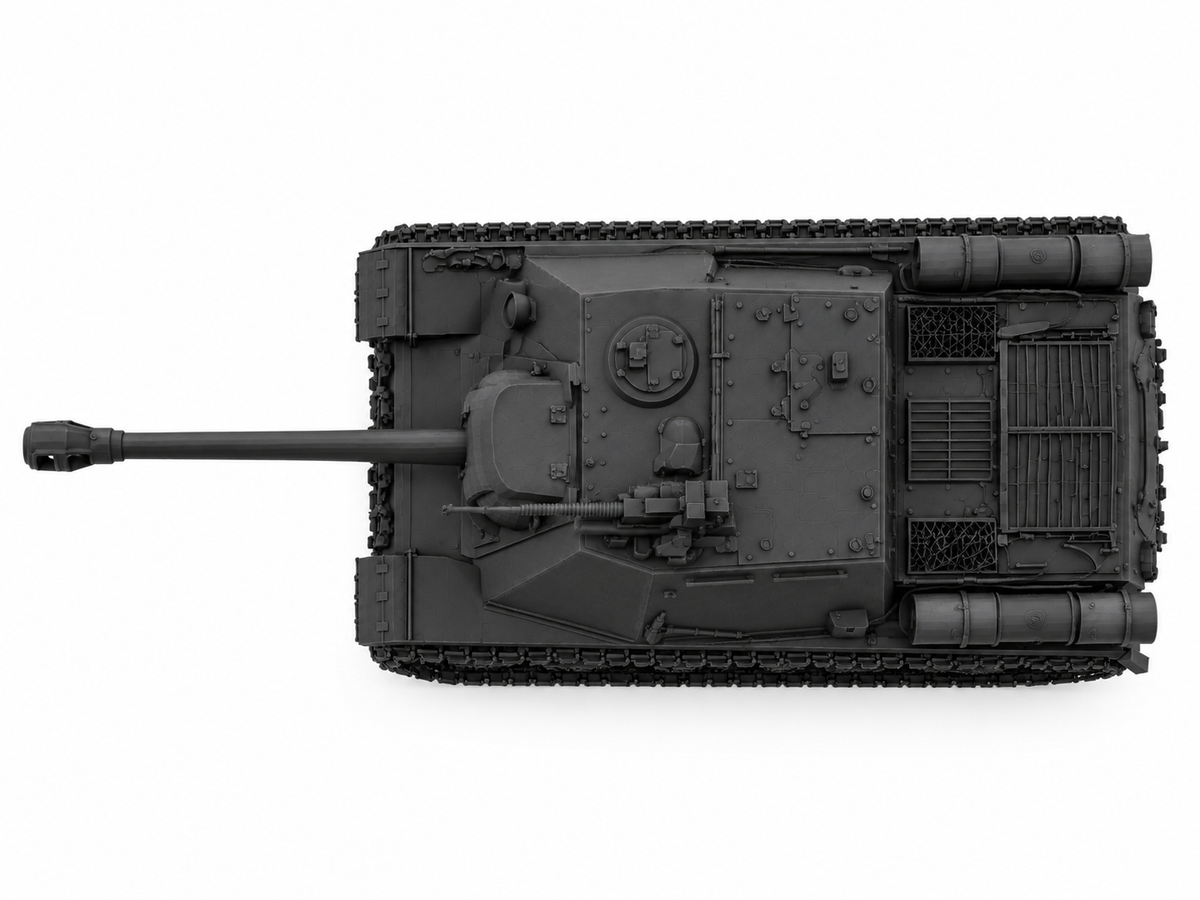 SSMODEL 1/72 1/144 Multi Scale ISU-122s Tank Resin MODEL kit TSS0032 — detail view 5