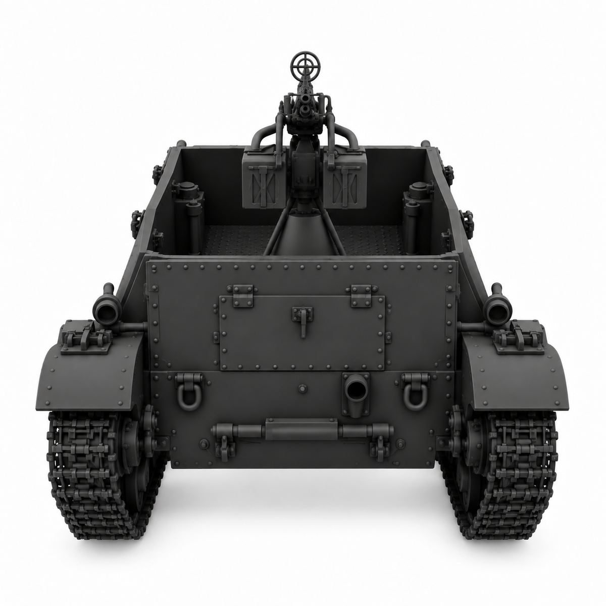 SSMODEL 1/72 1/144 SU6 with M4 Soviet ersatz AA-gun tank Resin Model Kit TSS0058 — detail view 3