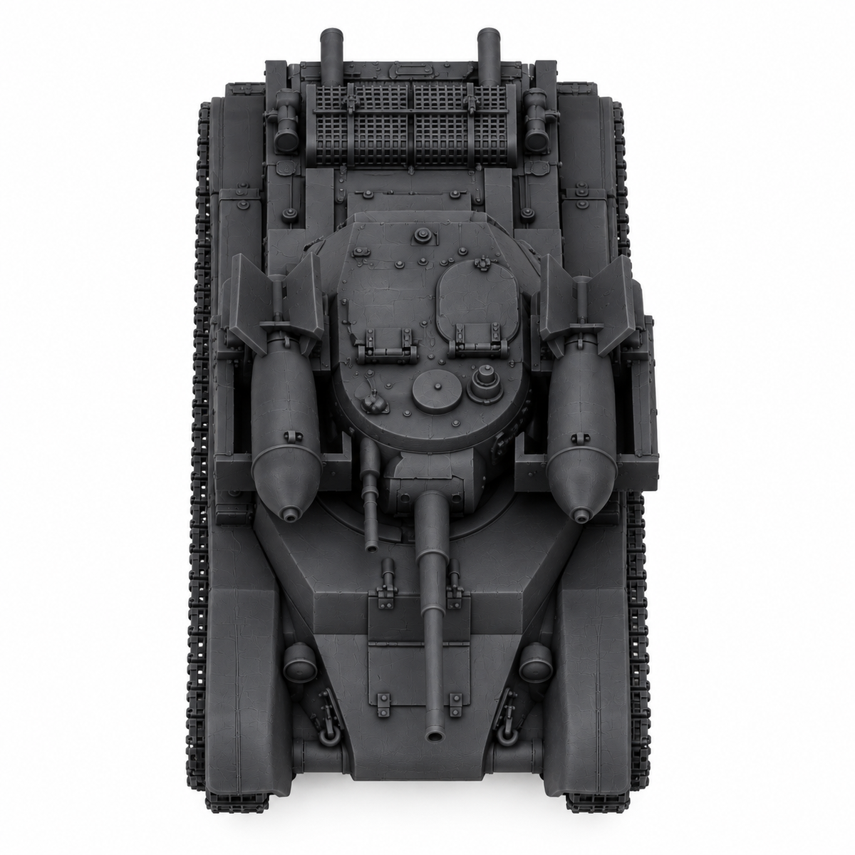 SSMODEL 1/72 1/144 Multi Scale RBT-7 Soviet fictional tank Resin Model TSS0156 — detail view 5