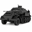 SSMODEL 1/72 1/144 Half-track Sd.Kfz.8 DB10 Gepanzerte 12t Resin MODEL TSS0945