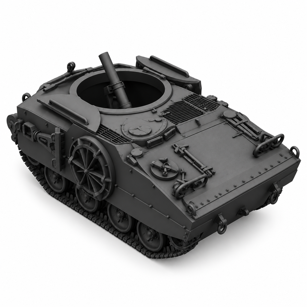 SSMODEL 1/72 1/144 Multi Scale KT-76 T114 Mortar carrier US tank MODEL TSS0396