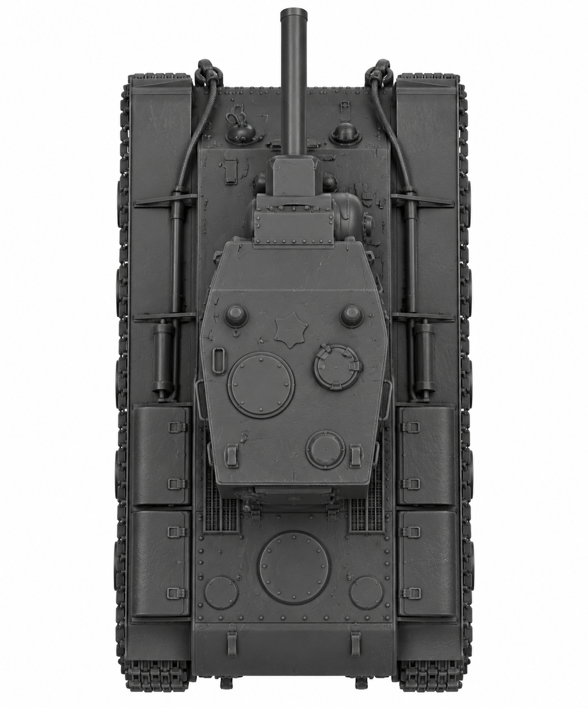 SSMODEL 1/72 1/144 Multi Scale KV-2 with N.V.Kurin turret tank MODEL kit TSS0108 — detail view 5