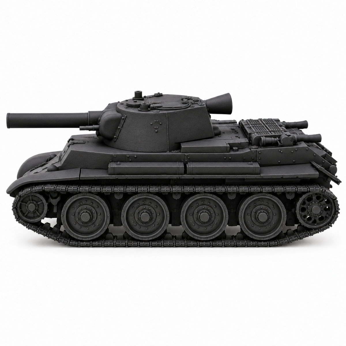 SSMODEL 1/72 1/144 Multi Scale BT-7-203 soviet fictional light tank Kit TSS0097 — detail view 2