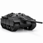 SSMODEL1/32 1/35 1/48 1/64 WWII German Jagdpanzer E-25 Resin Model Kit TSS1263