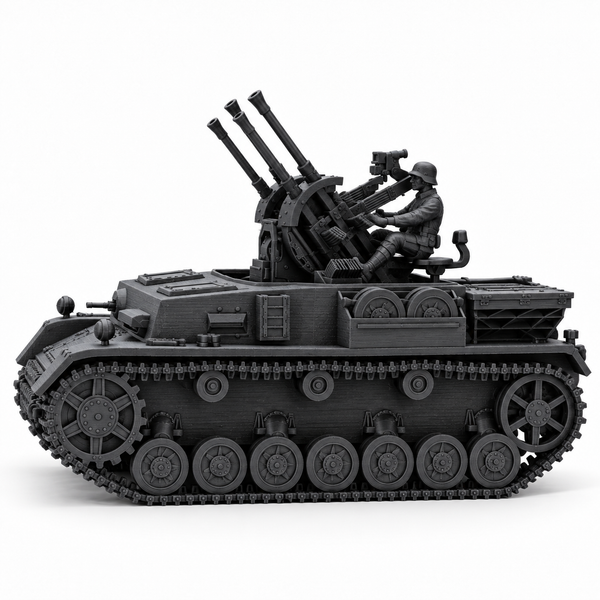 SSMODEL 1/72 1/144 WWII Flakpanzer IV Krause Field Modified Resin Model TSS0802