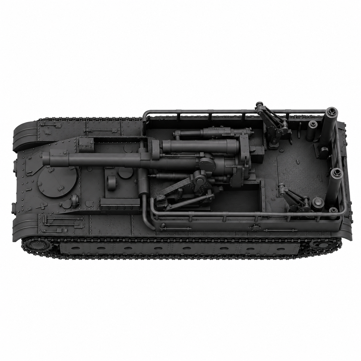 SSMODEL 1/72 1/144 Multi Scale SU-14-1 Tank Resin MODEL kit TSS0042 — detail view 5