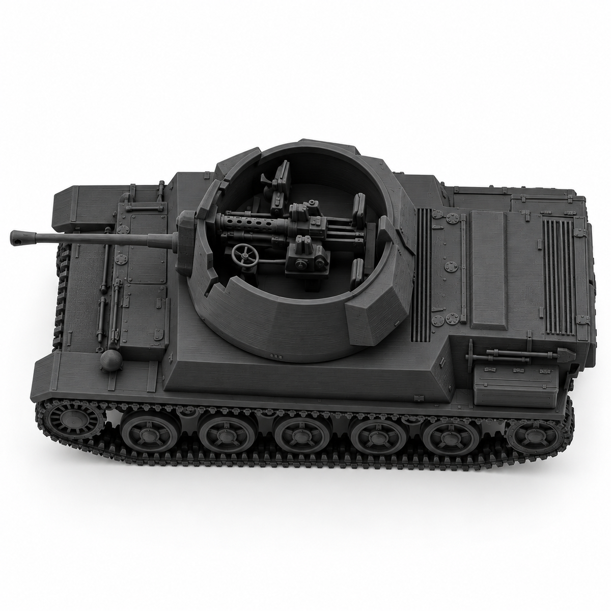 SSMODEL 1/72 1/144 WWII Swedish Landsverk L-62 Anti II SPAAG Resin Model TSS0860 — detail view 5