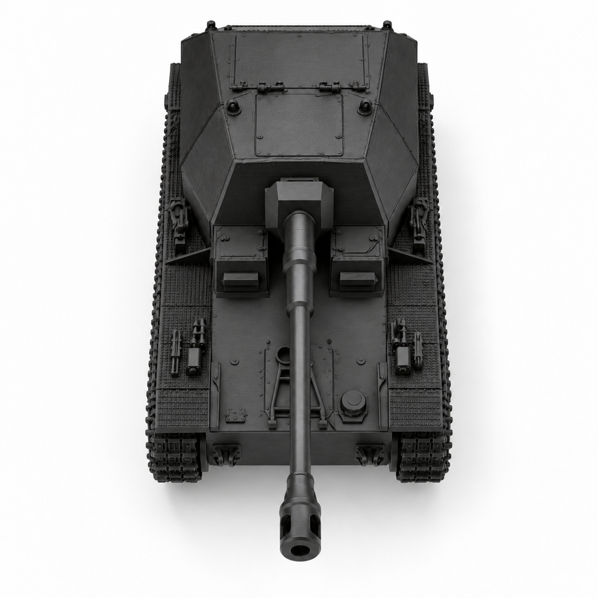 SSMODEL 1/72 1/144  WWII German Dicker Max 10.5cm SPG Pz.IV Resin Model TSS1236 — detail view 5