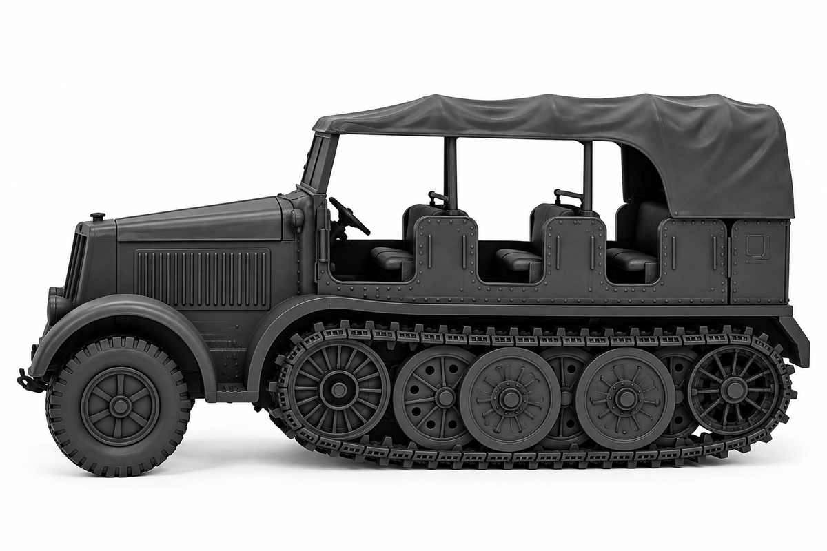 SSMODEL 1/72 1/144 Half-track Sd.Kfz.8 DB9 Zugkraftwagen12t Resin MODEL TSS0946 — detail view 16