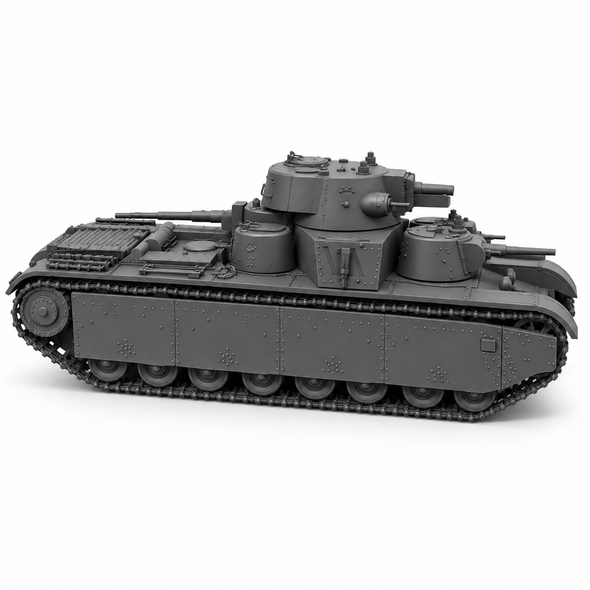 SSMODEL 1/72 1/144 Multi Scale  T-35 mod 1939 Resin MODEL kit TSS0558 — detail view 3