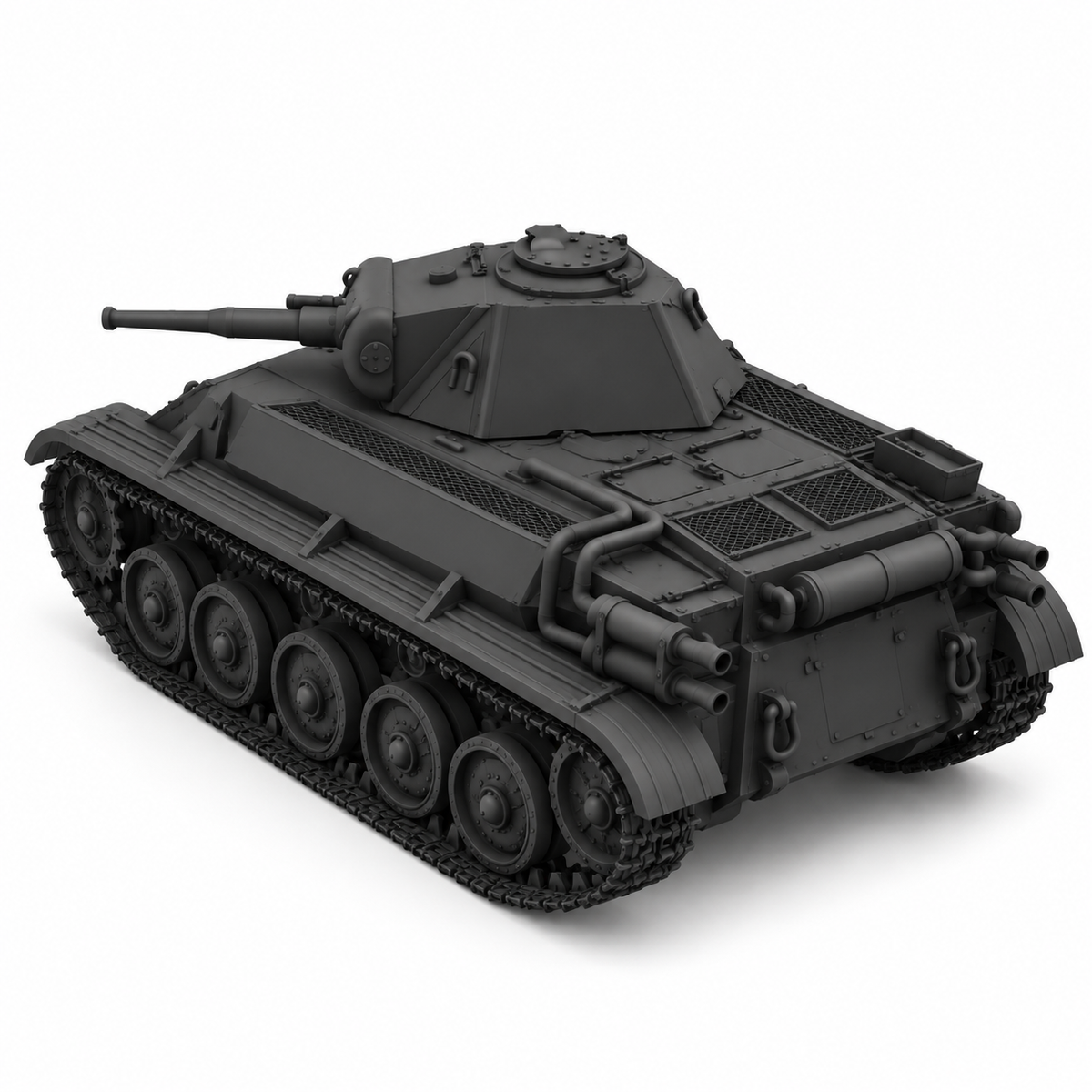 SSMODEL1/72 1/144 Multi Scale T-70 Tank Resin Model Kit TSS0555 — detail view 4