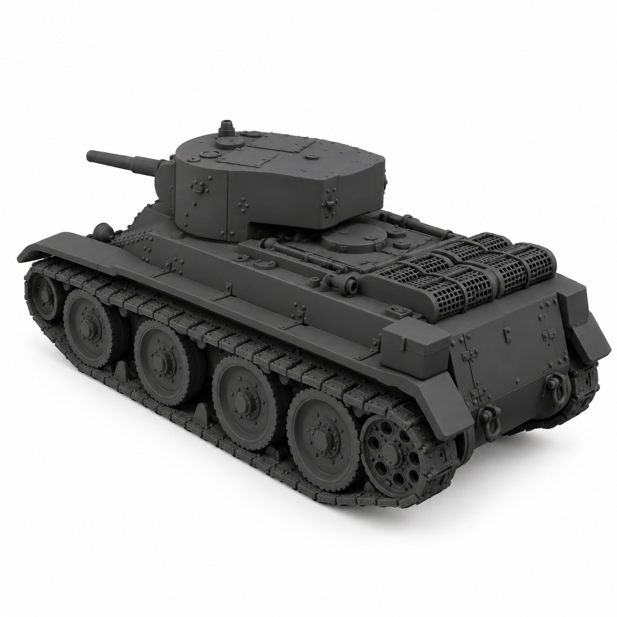 SSMODEL 1/72 1/144 Multi Scale BT-5 late Soviet light tank Resin Model TSS0099 — detail view 2