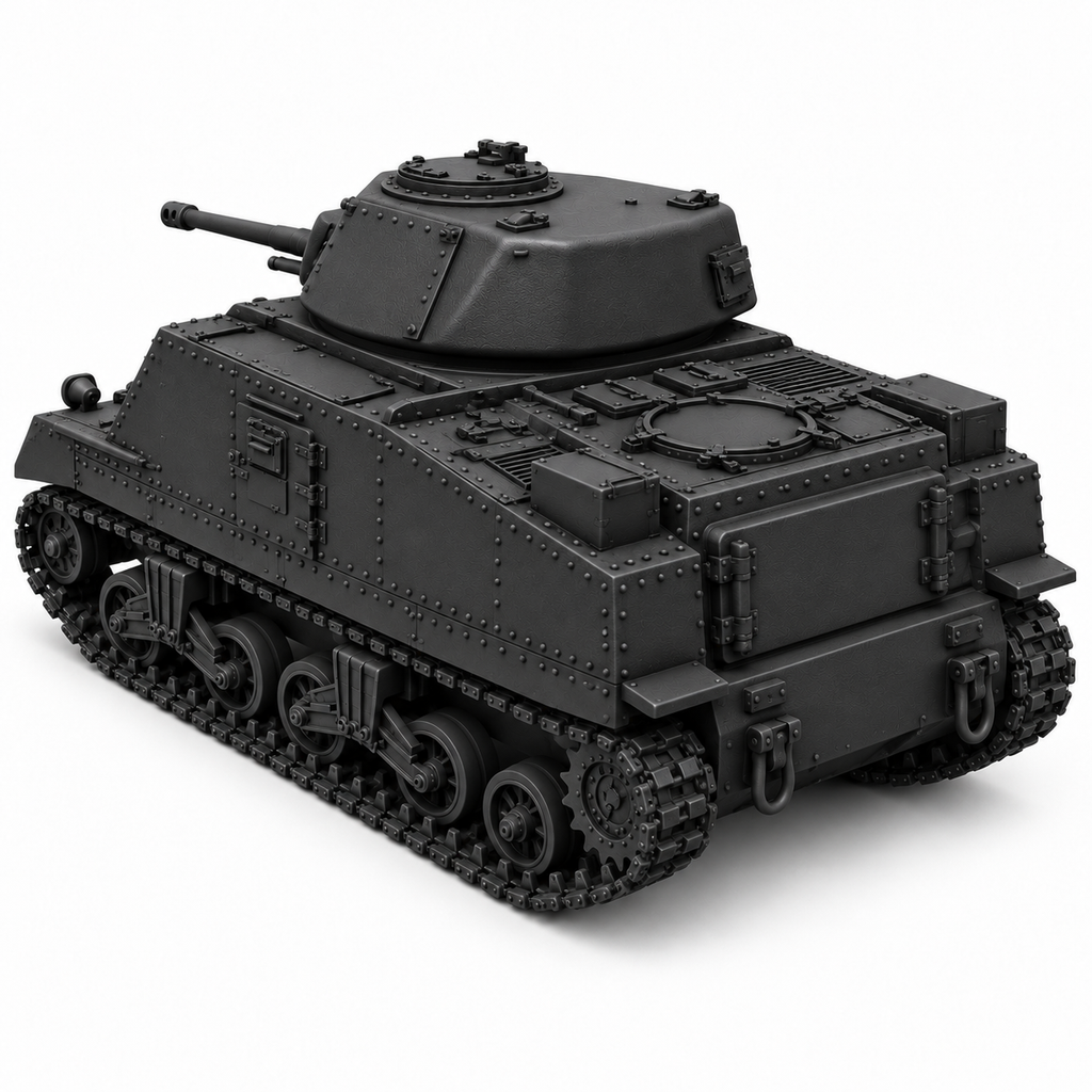 SSMODEL 1/72 1/144 Multi-Scale M3 Grant Medium Tank Resin MODEL KIT TSS0221