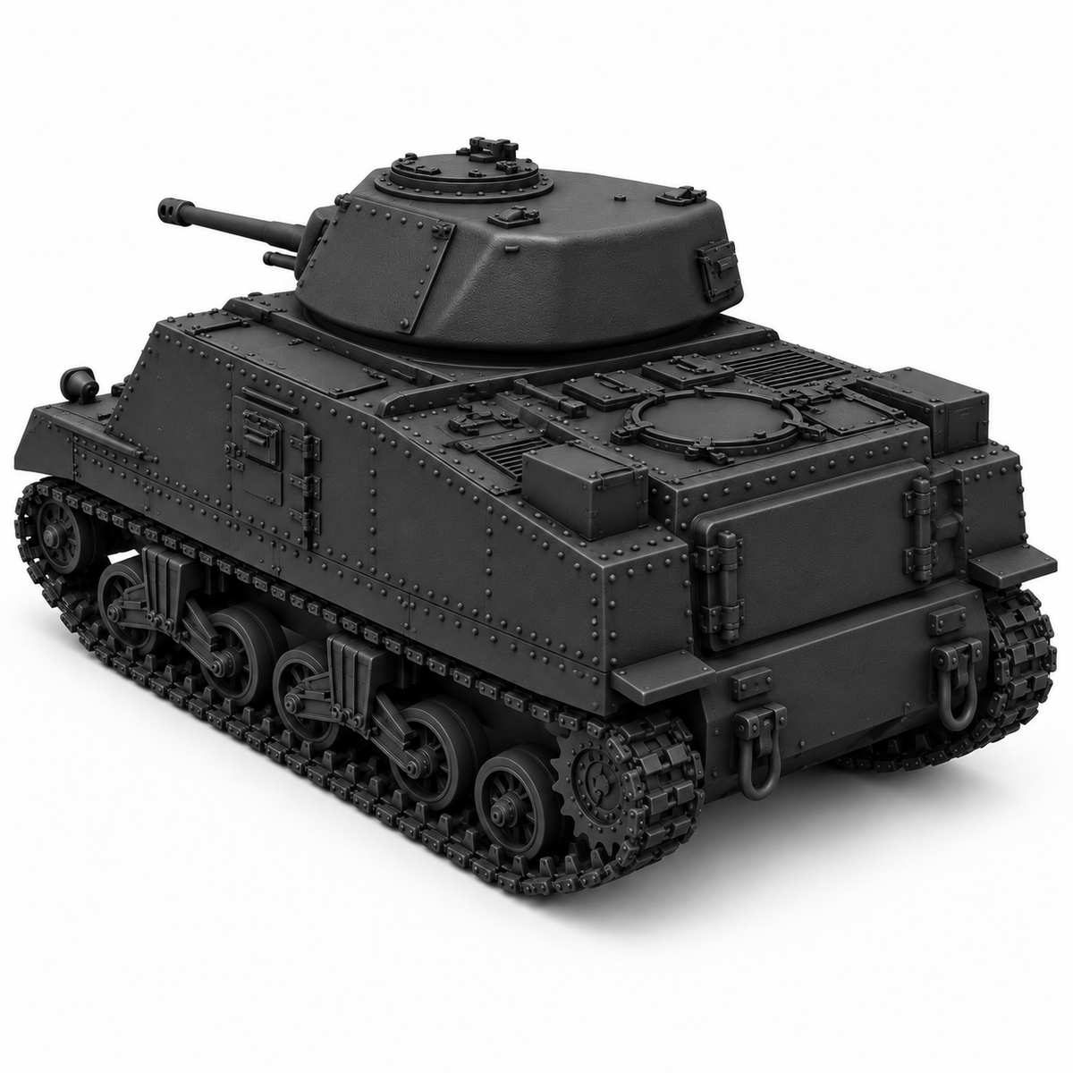 SSMODEL 1/72 1/144 Multi-Scale M3 Grant Medium Tank Resin MODEL KIT TSS0221 — detail view 4