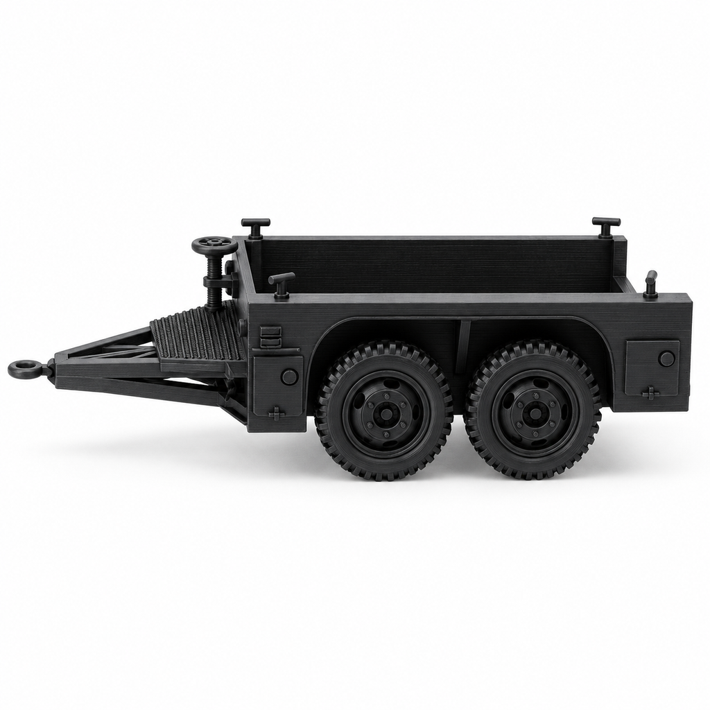 SSMODEL 1/72 1/144 WW2 M7 Trailer Tandem Axle 2-Ton 4-Wheel Resin Model TSS1082
