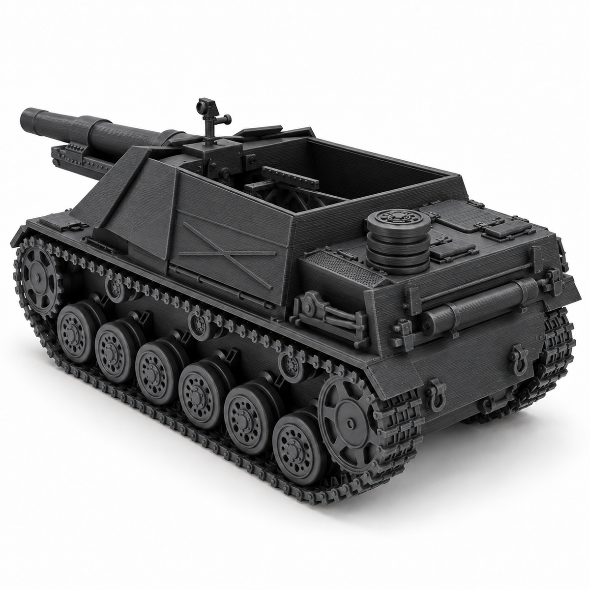 SSMODEL 1/72 1/144 15cm sIG 33 Panzerkampfwagen III Tank Resin MODEL KIT TSS0739 — detail view 5