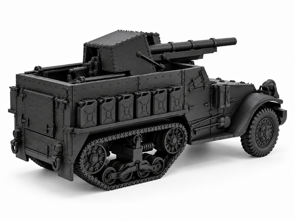 SSMODEL 1/72 1/144 Multi Scale WWII US M3 Half-track 75mm GMC Model Kit TSS0880