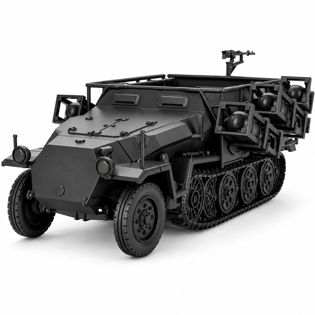 SSMODEL 1/72 1/144 Sd.Kfz.251/1 II Ausf.C Stuka Zu Fuss Resin MODEL KIT TSS0938