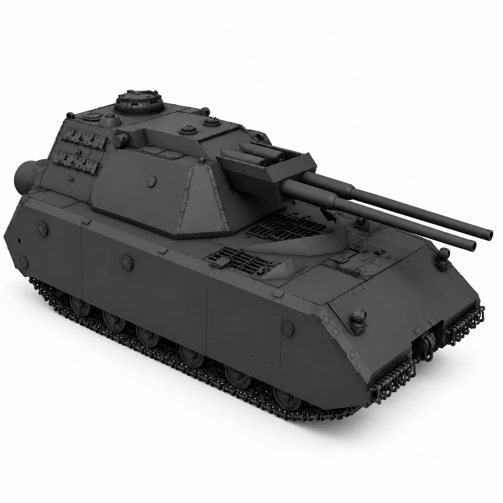 SSMODEL 1/72 1/144 Multi Scale Flakpanzer Maus German heavy AA-gun MODEL TSS0329