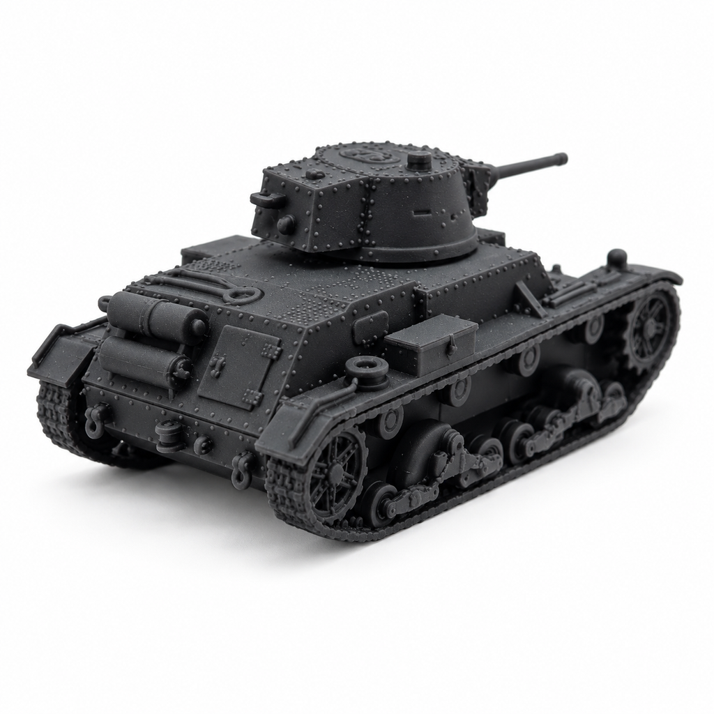 SSMODEL 1/72 1/144 WW2 Polish 7TP jw Single Turret Tank Resin Model Kit TSS1279