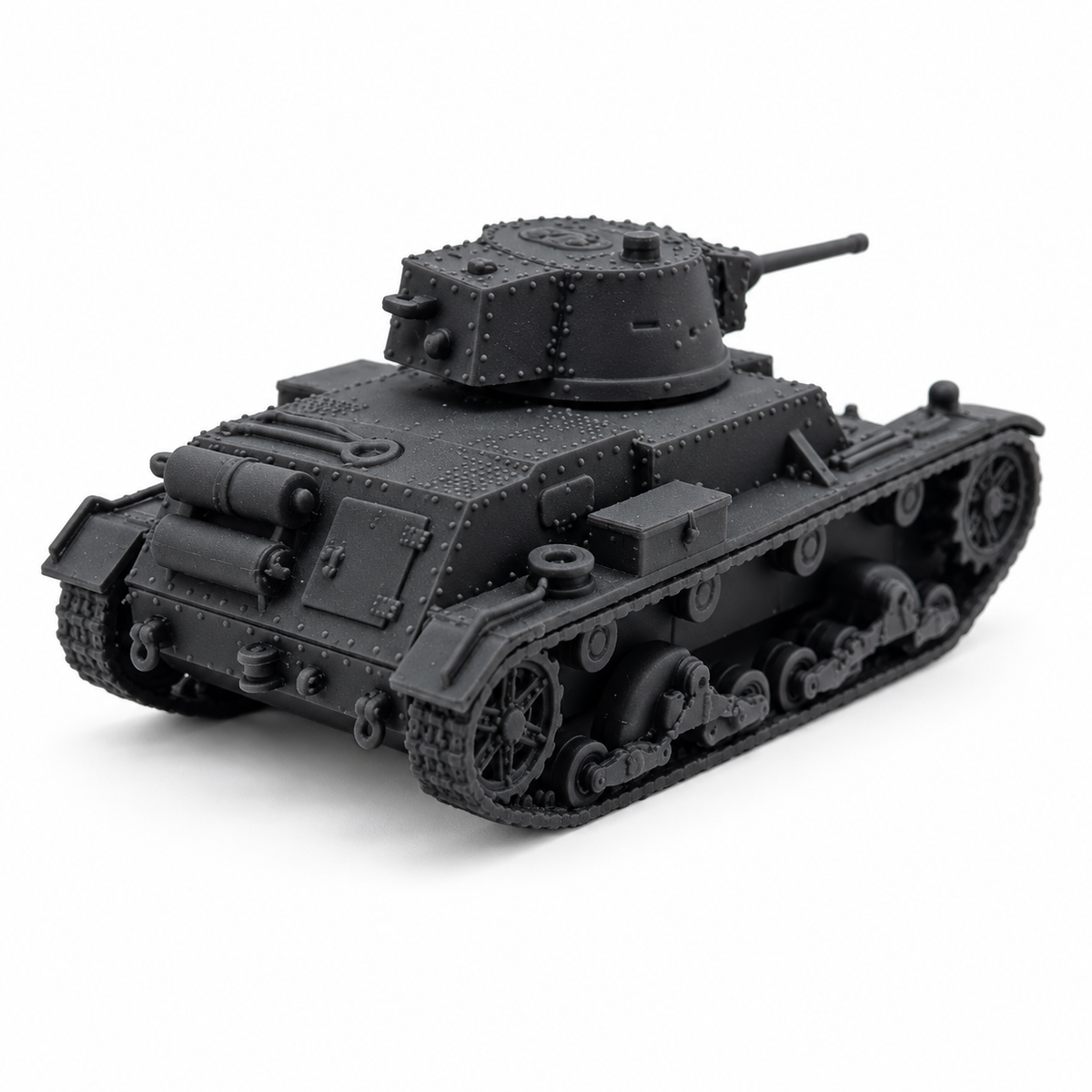 SSMODEL 1/72 1/144 WW2 Polish 7TP jw Single Turret Tank Resin Model Kit TSS1279 — detail view 4