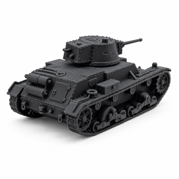 SSMODEL 1/72 1/144 WW2 Polish 7TP jw Single Turret Tank Resin Model Kit TSS1279