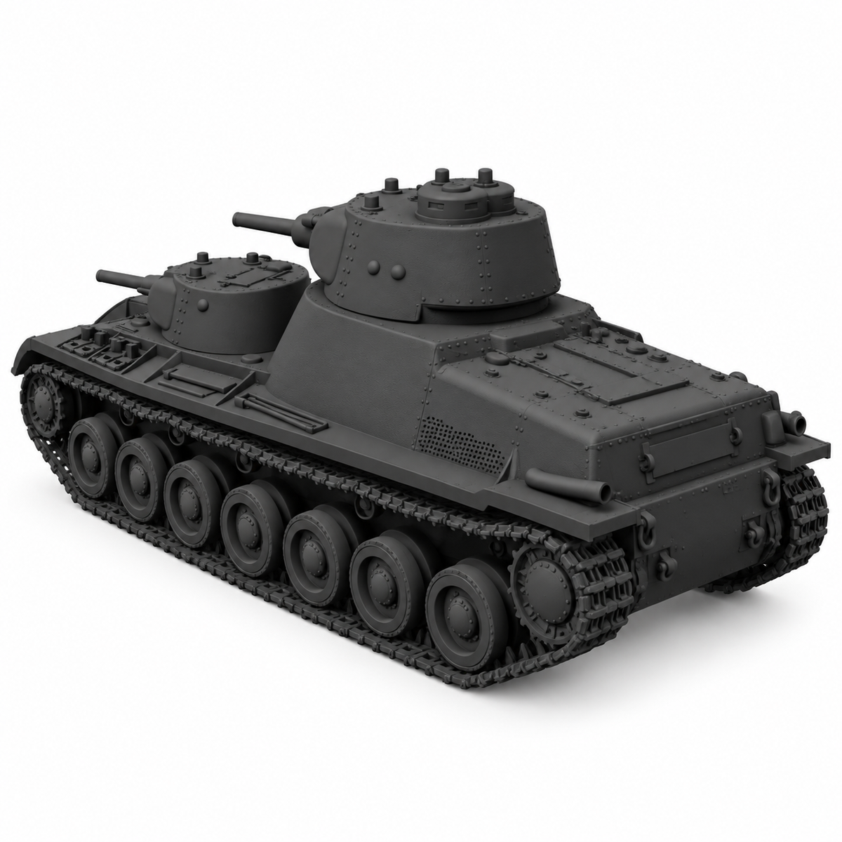SSMODEL 1/72 1/144 Multi Scale T-100 Tank Resin MODEL kit TSS0039 — detail view 2
