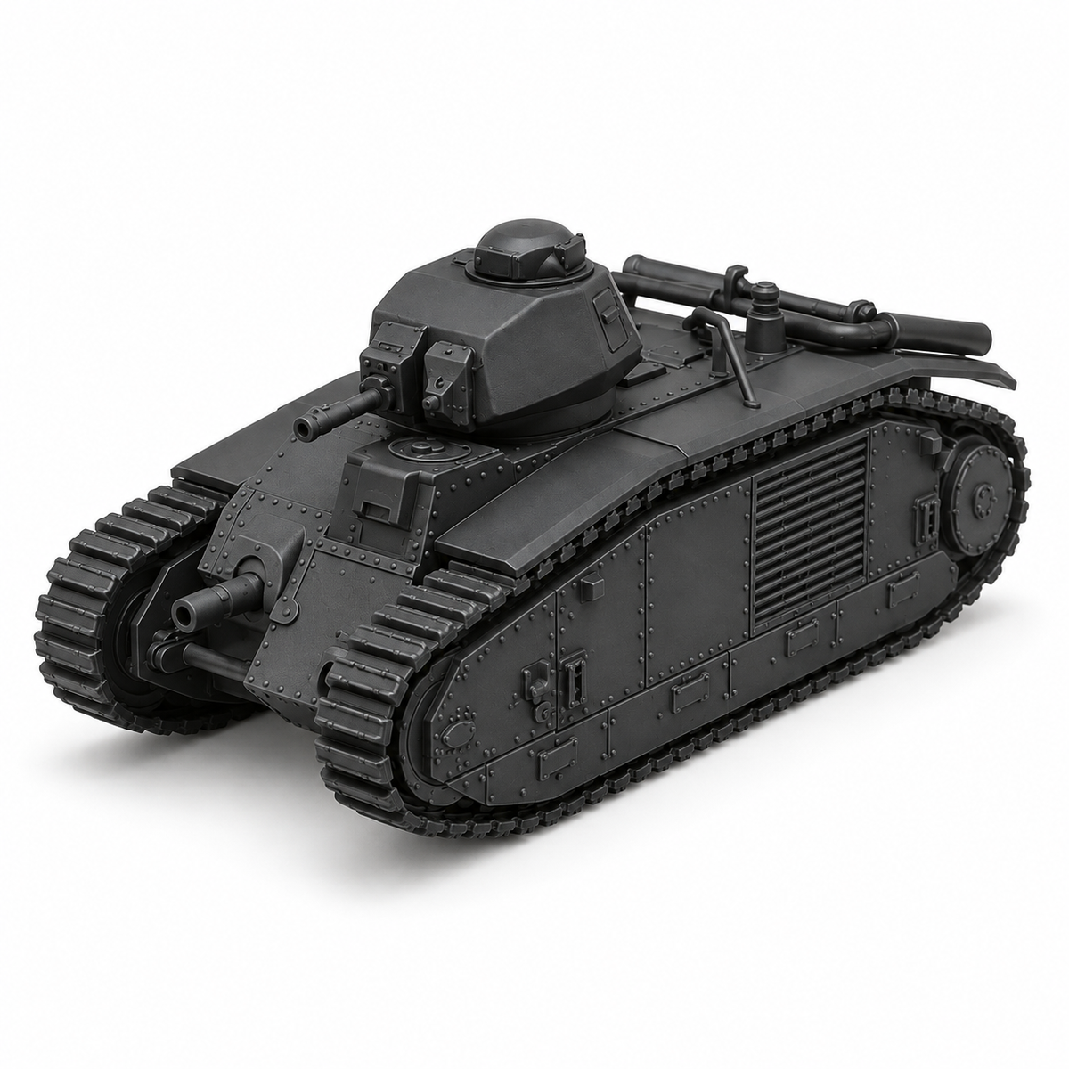 SSMODEL 1/72 1/144 Multi Scale Heavy Tank Char B1 bis France Resin MODEL TSS0793 — detail view 6