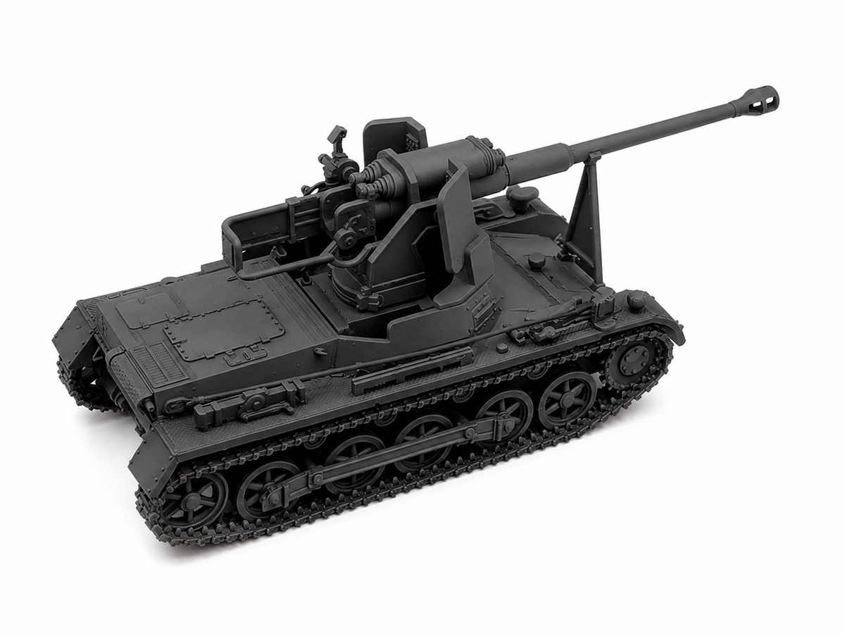 SSMODEL 1/72 1/144 Panzer I Ausf.B mit 7.5 cm StuK 40 Tank MODEL kit TSS1325 — detail view 12