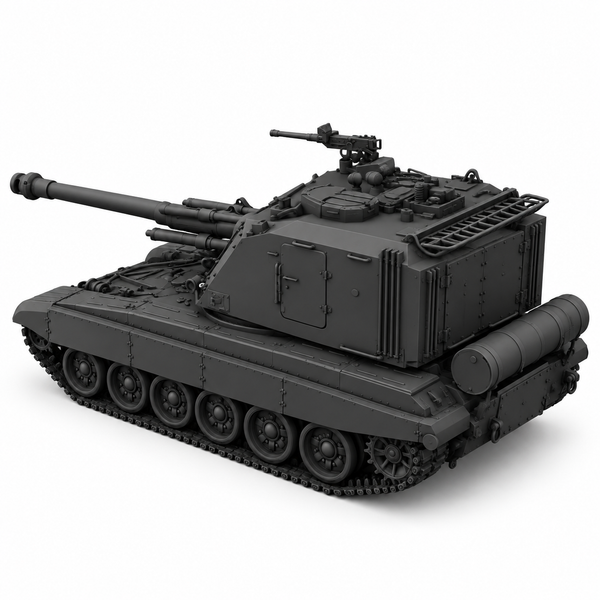 SSMODEL 1/72 1/144 Multi Scale T-72 GCT 155 French/Indian Tank MODEL kit TSS0353